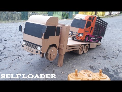 MEMBUAT MINIATUR TRUCK WAHYU ABADI FULL DETAIL DARI KARDUS || HANDMADE. 