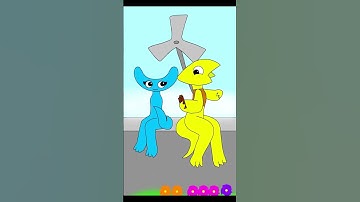 I love to help cyan & yellow help each other #animation #flipaclip