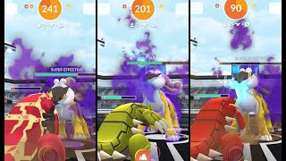 Shadow Raikou Duo Raid in Pokémon GO with Primal Groudon, Easy with 2 Trainers #shadowraid