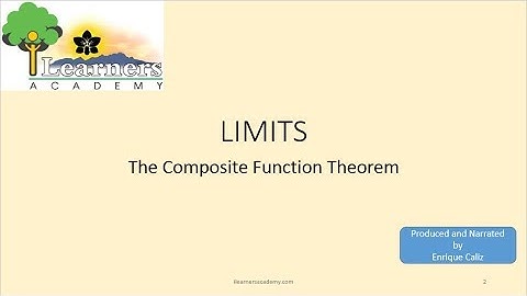Limits 070 Composite Function Theorem