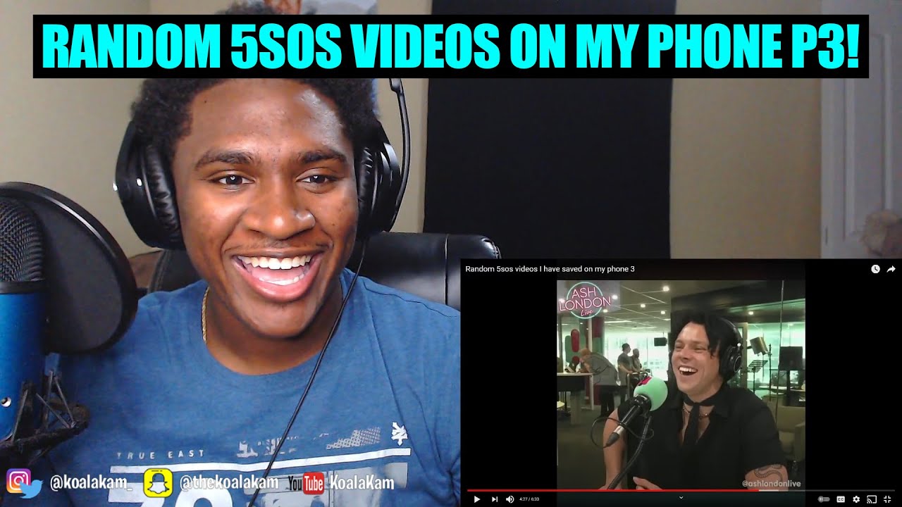Reacting To Random 5sos videos I have saved on my phone part 3!