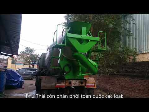 Lắp đặt xe bồn trộn bê tông mini giá rẻ 2m3, 3m3, 4m3, 5m3, 6m3 tại Hà Nội trước khi giao hàng.