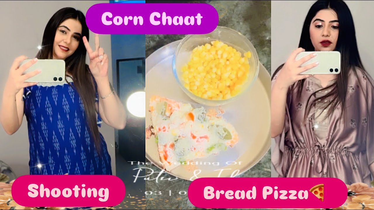 Shooting/ Bread Pizza/ Corn Chaat/ Corn Garlic Bread❤️❤️