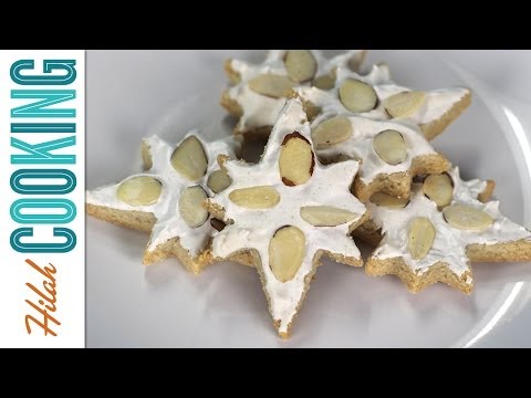 How to Make Zimtsterne - Cinnamon Stars Cookies | Hilah Cooking