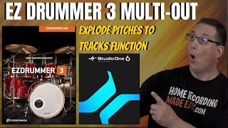 EZ Drummer 3 Multi Out in Studio One | Explode to Pitches Function