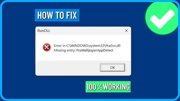 How to Fix PcaSvc.dll Missing entry PcaWallpaperAppDetect Error in Windows 11