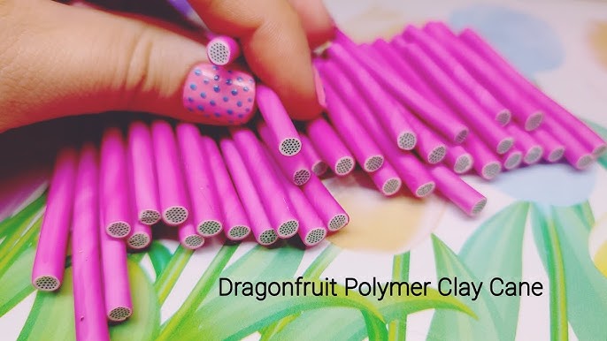 Polymer Clay Flower Sticks, Fruit Polymer Clay Sticks