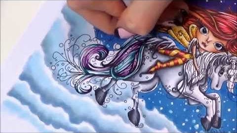 Monthly Colouring Class Preview - Kit and Clowder