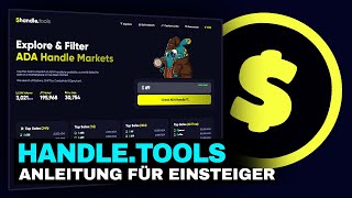 Top Cardano Tools | Handle.Tools | ADA Handle Marktplätze 💲 [Deutsch]