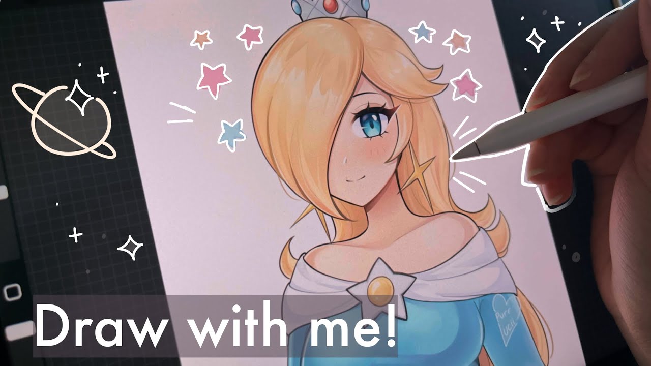 draw with me! ♡ rosalina in procreate ♡