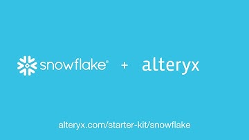Snowflake Data Science Showcase: Alteryx