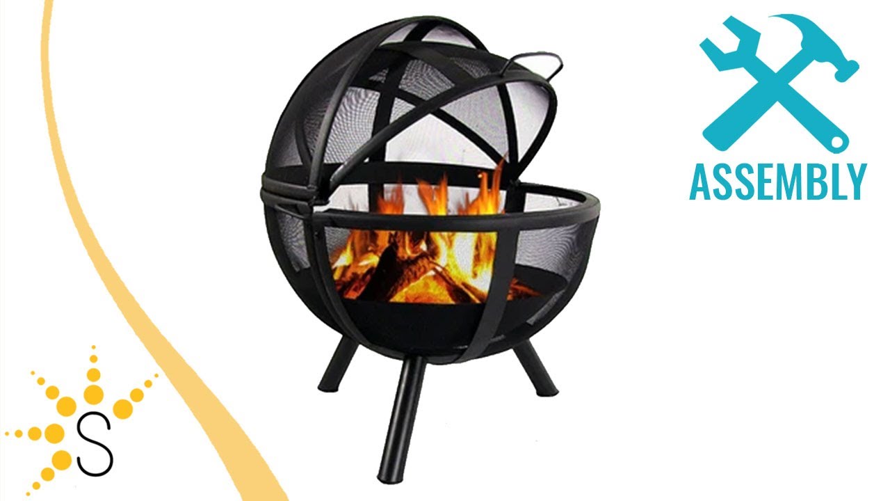 Sunnydaze Flaming Ball Fire Pit Youtube