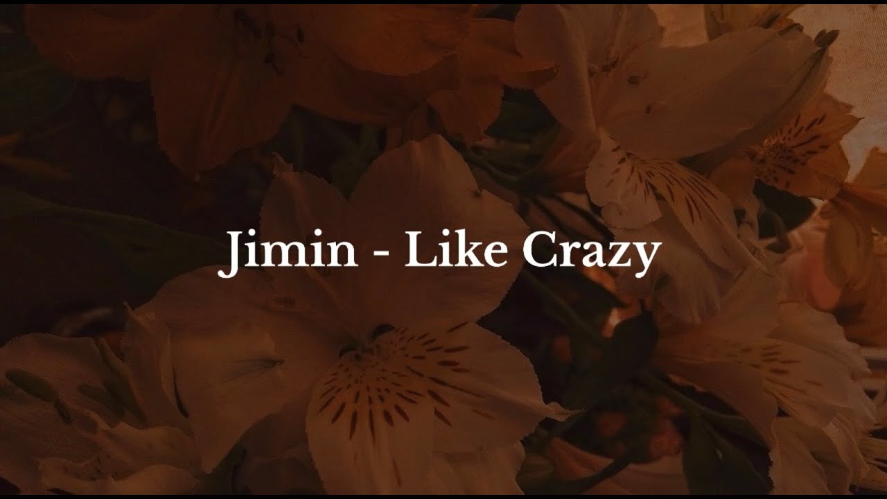 Jimin - Like Crazy ⊹ ࣪ ˖