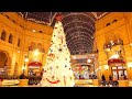 ⁴ᴷ⁶⁰ Walking Moscow: Christmas Walk 🎄 GUM Shopping Mall