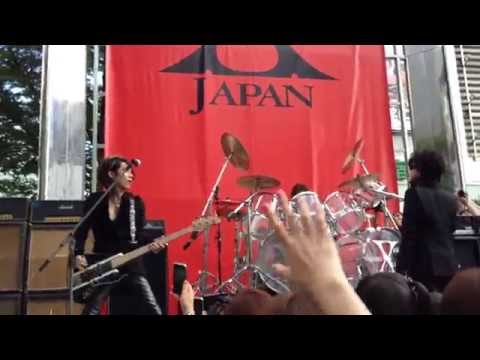 新宿アルタ前X JAPANゲリラLIVE撮影