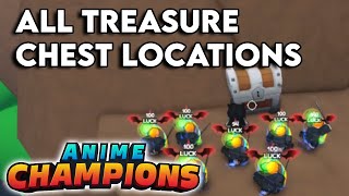 ALL HIDDEN TREASURE CHEST LOCATION IN UPDATE 3 ANIME CHAMPIONS