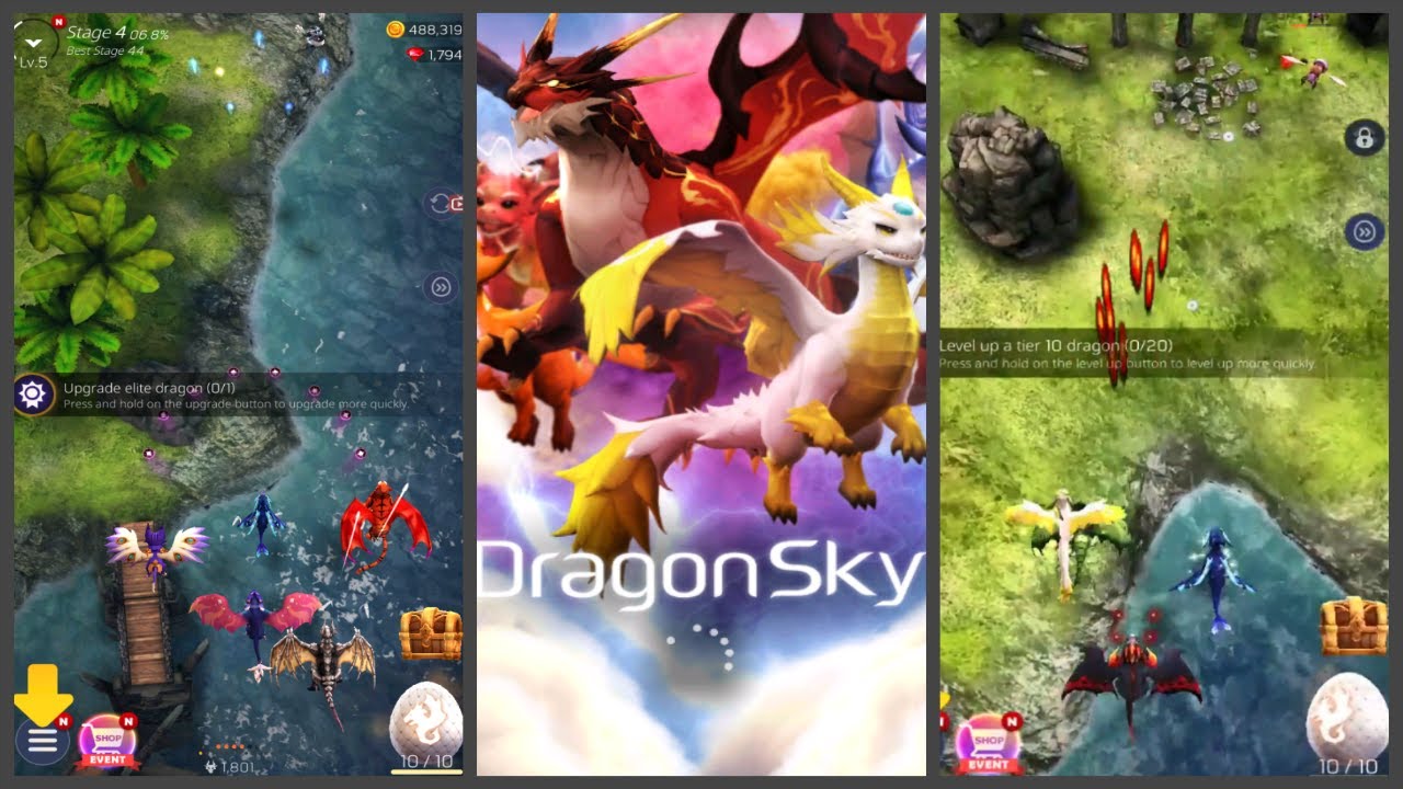 DragonSky : Idle & Merge (Gameplay) - Idle - Fragment