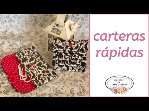 35. Carteras rápidas de 2 tipos en 10 min. Regalo Perfecto rápido. Funda de mascarillas