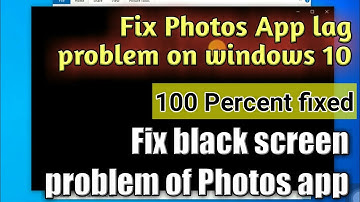 #BetTechEducation How to fix photos app lagging and black screen problem on windows 10 | Fix problem