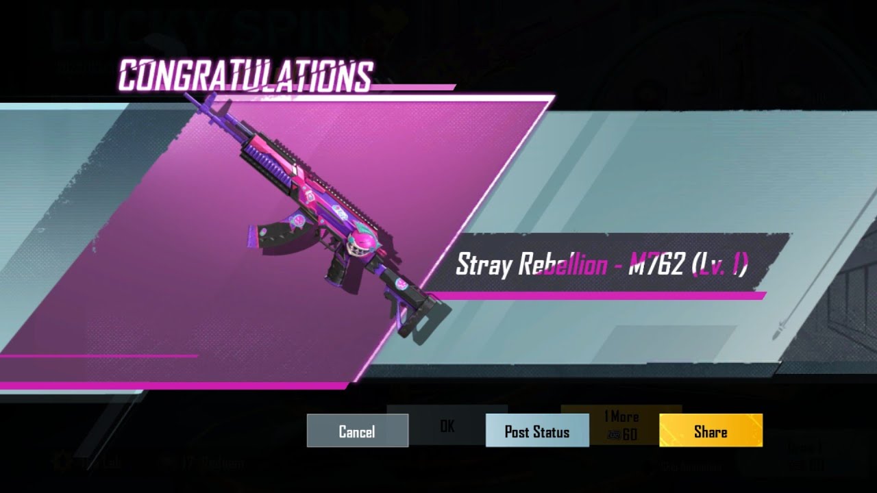 😱 OMG Insane Luck 10 UC Get M762 Joker Stray Rebellion 🤡 Lucky Spin Opening 🎰 PUBG MOBILE 🔥