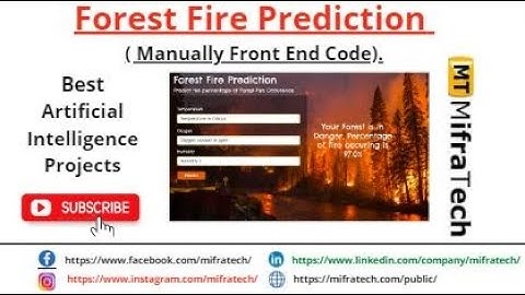 Forest Fire Prediction ( Front End Code ) - Mifratech#bestIoTprojects#bestAIprojects#latestMlproject