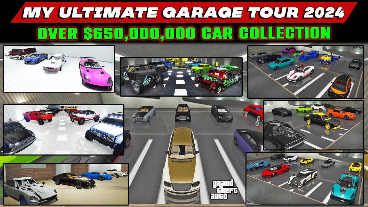 ULTIMATE CAR COLLECTION in GTA 5 Online | Full Tour of my $650M ...