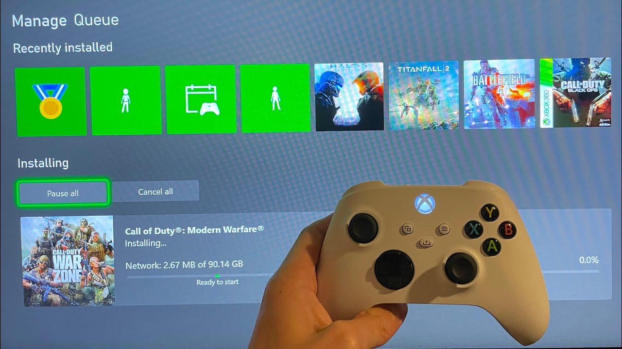 Xbox Series X/S: How to View Downloads/Uploads Queue Progress