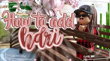 How to add HDRI to your ROBLOX GFX | Blender | ImKatee