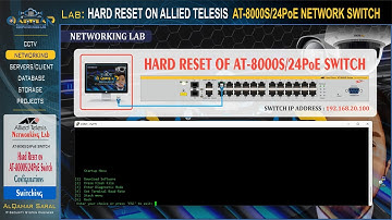 Switching Lab -  HARD RESET ON ALLIED TELESIS AT-8000S/24PoE NETWORK SWITCH