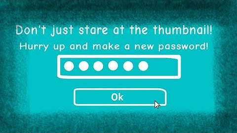 When you forgot your password. (Animation)