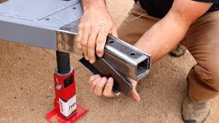 How to Build a DIY Travel Trailer  Coupler Install, Hitch, Sway Control (Part 7)