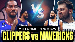 Parang MATCH lang! Kawhi PG Harden at Westbrook vs Luka at Kyrie! Mavericks vs Clippers preview!