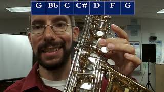 Concert B-Flat Blues Scale Introduction Video