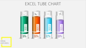 Infographic 3D Test Tube Chart in Excel 2016