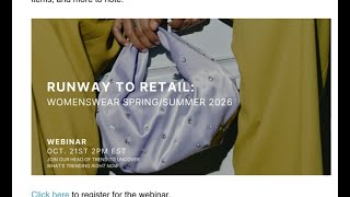 Runway to Retail  Womenswear Spring:Summer 2026