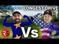 LONGEST DRIVE CHALLENGE....RICK SHIELS Vs PETE FINCH