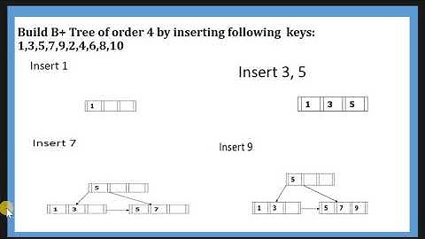B+ tree example
