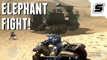 ELEPHANT FIGHT! (Halo Online - SandTrap CTF)