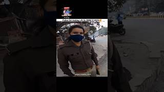 cute police girl asking lift on Hayabusa 🥰😍 #cute #police #girl #automobile #motovlog #shorts