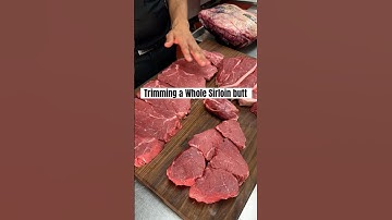 Chef teaches you how to trim a whole sirloin butt #sirloin #picanha #bbqtips #beeflovers #pitmaster