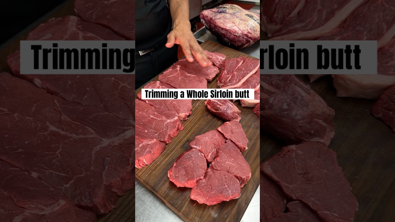 Chef teaches you how to trim a whole sirloin butt 