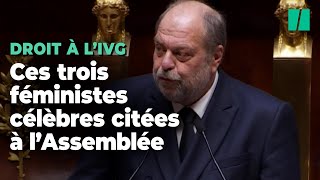 Dupond-Moretti a convoqué 3 figures du féminisme pour défendre l’IVG dans la Constitution