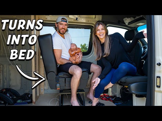 Adding a Foldable Bench Seat To Our Van! - 4 Seats Total!