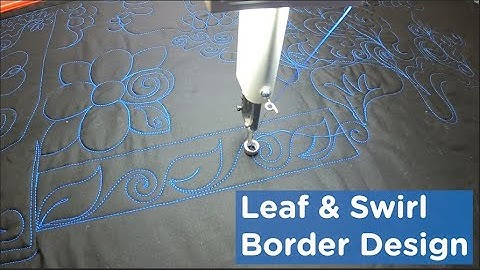 Video tutorial: Leaf & Swirl border design