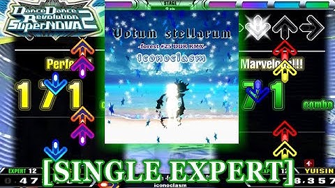 【DDR SN2】 Votum stellarum -forest #25 DDR RMX- [SINGLE EXPERT] 譜面確認＋Clap＋Play