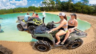 GIRLS ON QUAD DARED TO GO DEEP!! (Try NOT To Sink It)