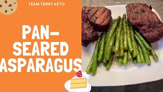 How to prepare Pan seared asparagus  #shorts