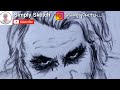 How to Draw Heath Ledger as Joker in Charcoal - YouTube