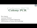 Screening of recombinant clones by Colony PCR | Dr. Rex Arunraj | Genetic Engineering | SRMIST