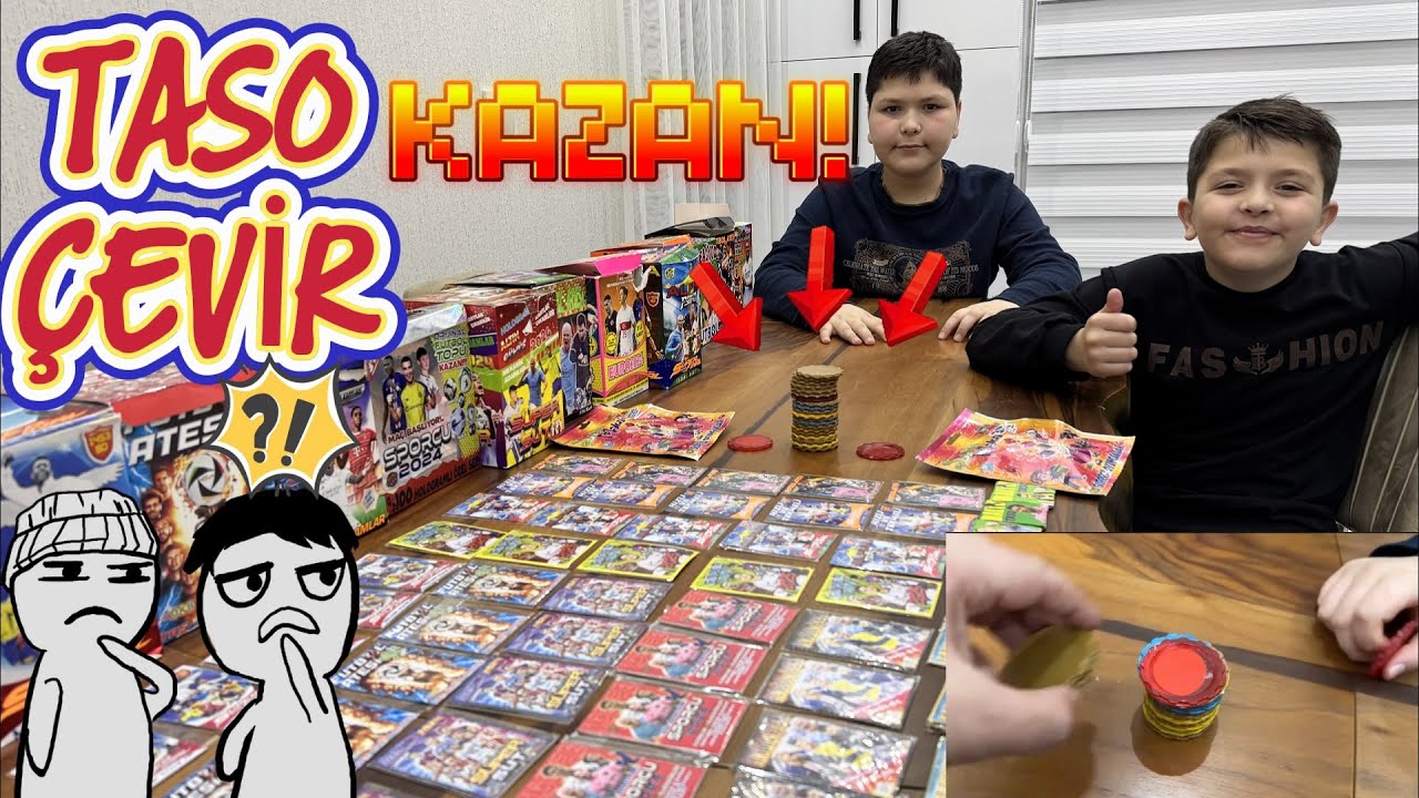TASO yu Çevir KART ı AÇ. Oynadık.